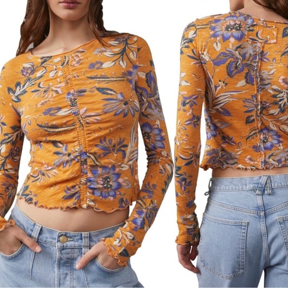 Free People Dreamed Of You Long Sleeve - Picture 2 of 4